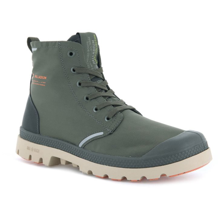 Dámské Boty Palladium Pampa Lite+ Recycle WP+ Olivy Zelené | CZ KMI-76S